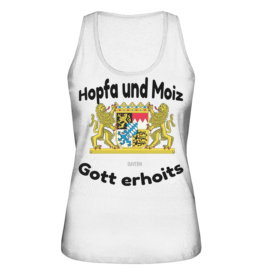 Hopfa und Moiz Gott erhoits  - Ladies Organic Tank-Top