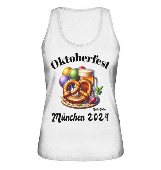 Maßkrüge ,Brezn,Radi - Oktoberfest München 2024 - lizensiert Design Munich Palms    - Ladies Organic Tank-Top