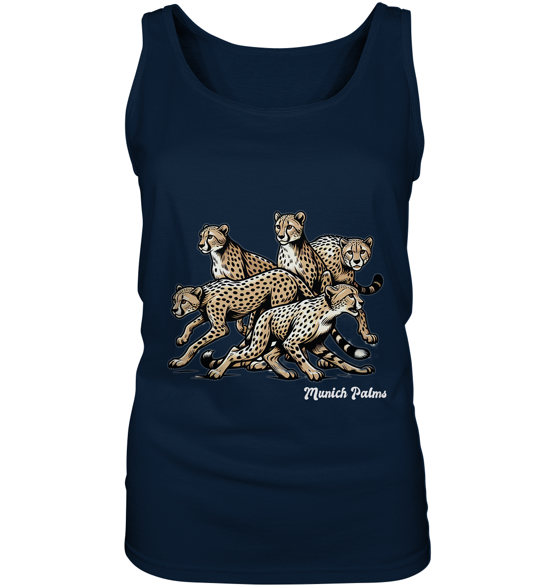 Geparden Rudel   Design by Munich Palms  - Ladies Tank-Top