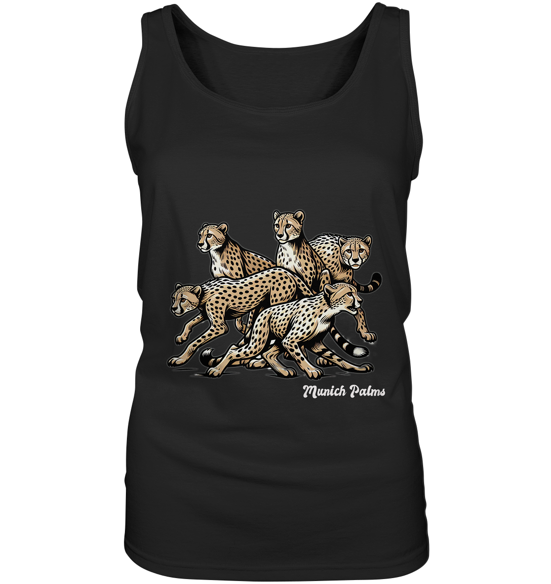 Geparden Rudel   Design by Munich Palms  - Ladies Tank-Top