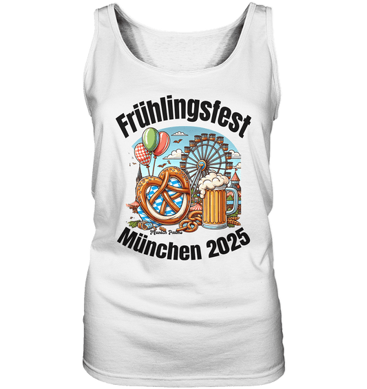 Frühlingsfest München 2025: Munich Palms Design - Ladies Tank-Top - Online Kaufhaus München