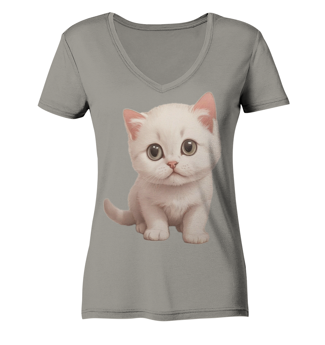 Kleine Katze - Design  Munich Palms - Ladies V-Neck Shirt