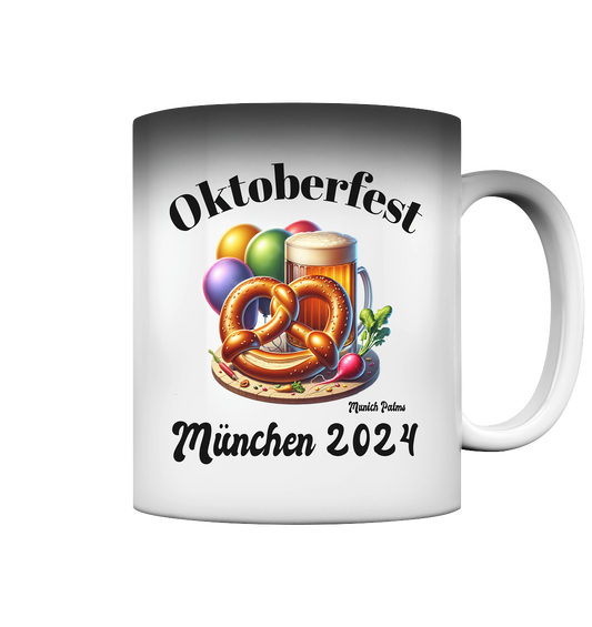 Maßkrüge ,Brezn,Radi - Oktoberfest München 2024 - lizensiert Design Munich Palms    - Magic Mug