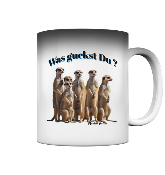 What are you looking at? Pack of Meerkats Design by Munich Palms - Magic Mug