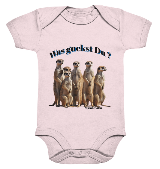 What are you looking at? Meerkat Pack Design by Munich Palms - Organic Baby Bodysuite