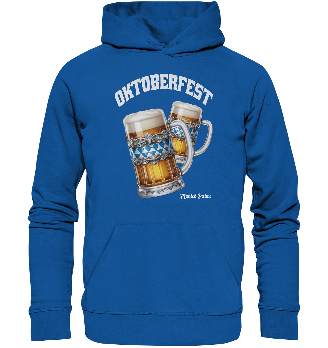 Oktoberfest Maßkrüge mit bayrisches Design by Munich Palms - Organic Basic Hoodie