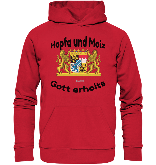 Hopfa and Moiz God erhoits - Organic Basic Hoodie