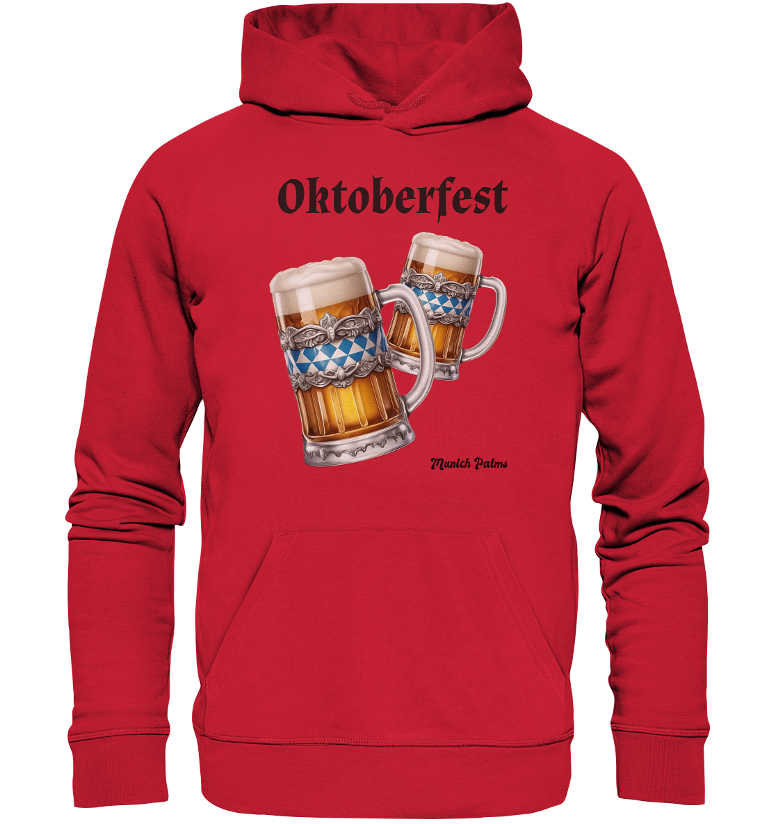 Oktoberfest Maßkrüge mit  bayrischer Raute Design by Munich Palms - Organic Basic Hoodie