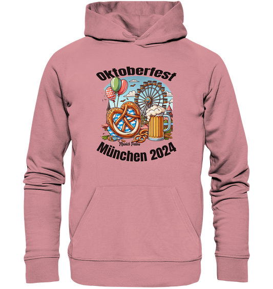 Oktoberfest Munich 2024 licensed, design Munich Palms - Organic Basic Hoodie