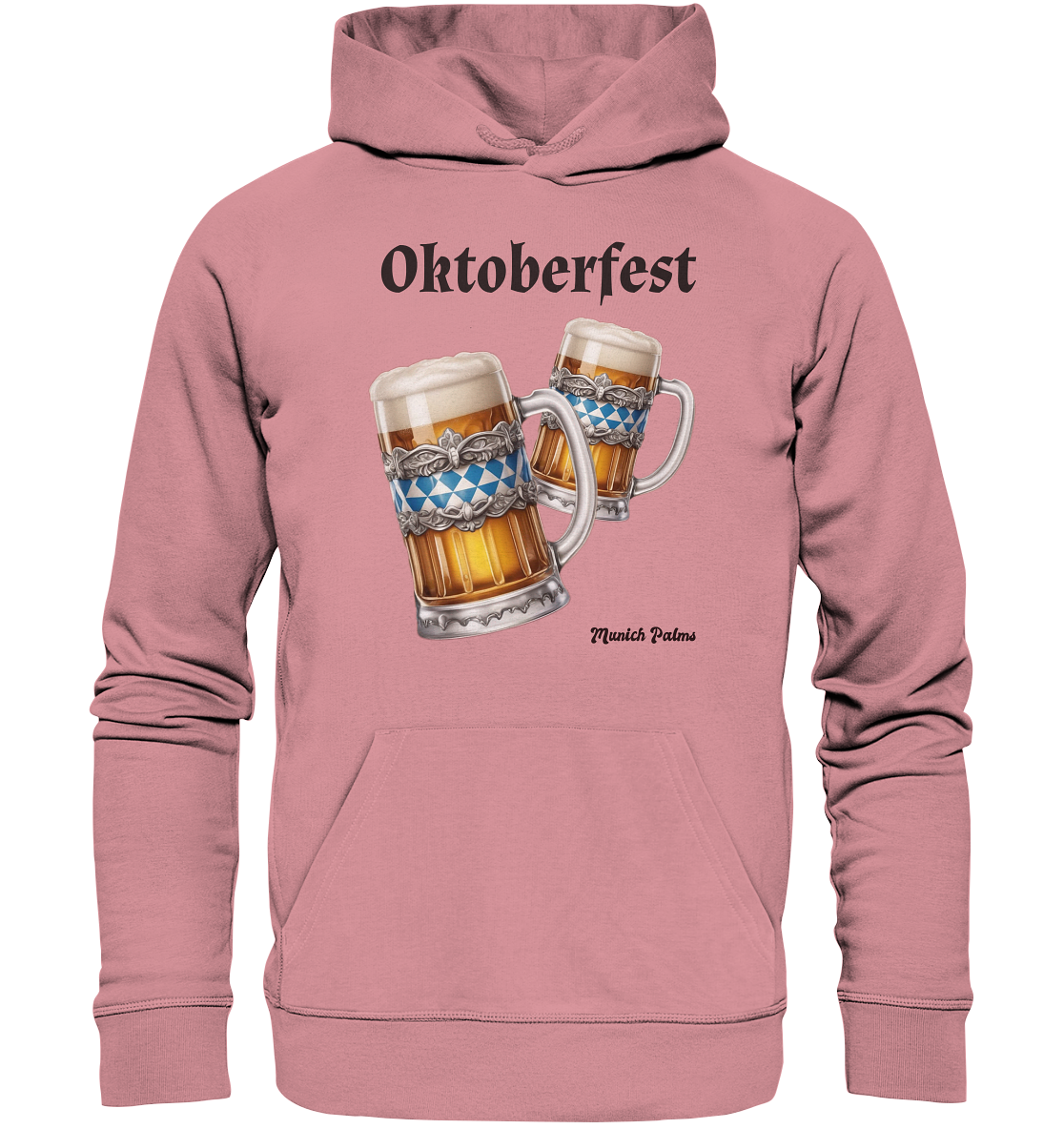 Oktoberfest Maßkrüge mit  bayrischer Raute Design by Munich Palms - Organic Basic Hoodie