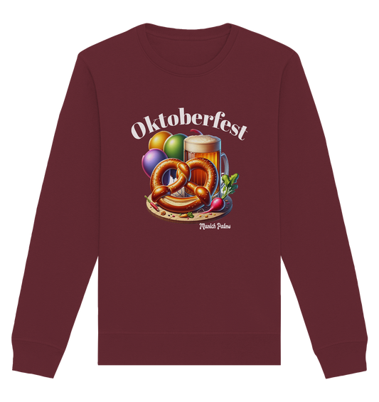 Maßkrüge ,Brezn,Radi - Oktoberfest - Wiesn lizensiert Design Munich Palms - Organic Basic Unisex Sweatshirt