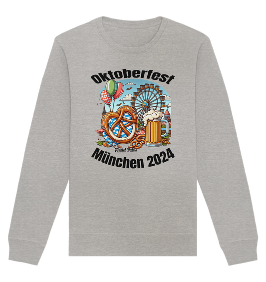 Oktoberfest  München 2024 lizensiert ,  Design Munich Palms  - Organic Basic Unisex Sweatshirt