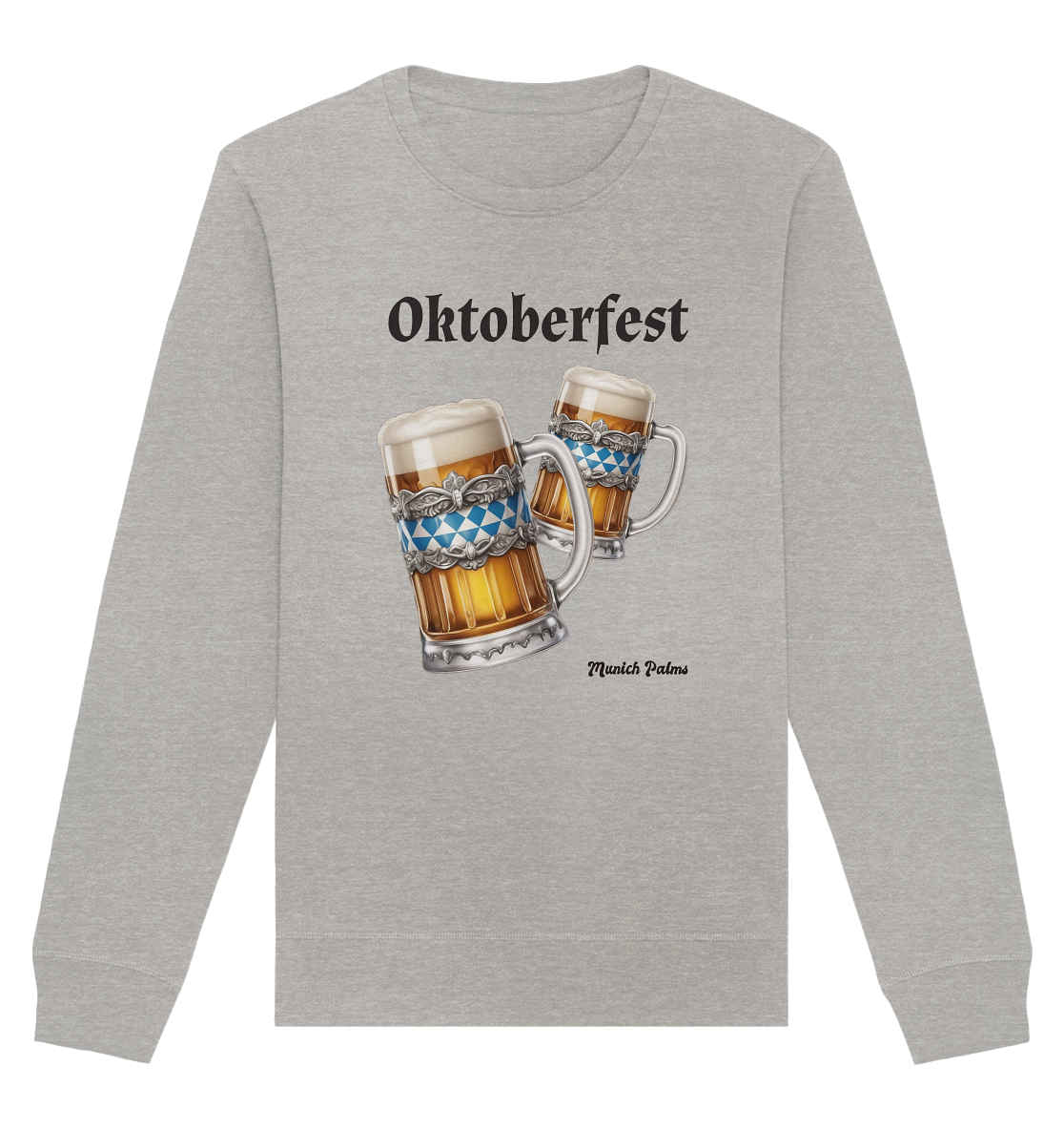 Oktoberfest Maßkrüge mit  bayrischer Raute Design by Munich Palms - Organic Basic Unisex Sweatshirt