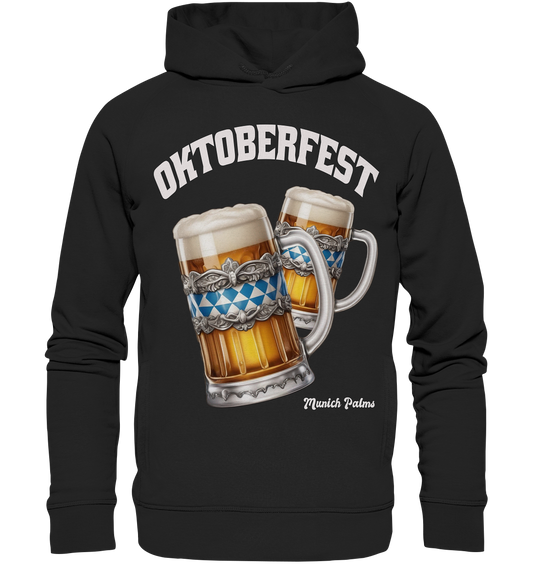 Oktoberfest beer mugs with Bavarian design by Munich Palms - Organic Fashion Hoodie