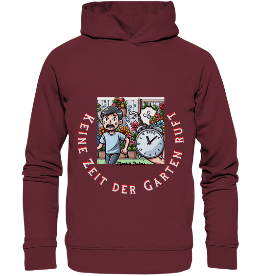 No time the garden is calling -Junge-Design by Munich Palms - Organic Fashion Hoodie