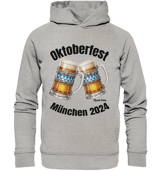 Maßkrüge Oktoberfest München 2024 lizensiert DDesign Munich Palms  - Organic Fashion Hoodie