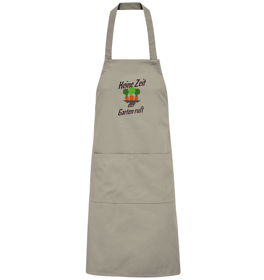 No time the garden is calling - Carrots - Organic Grill Apron