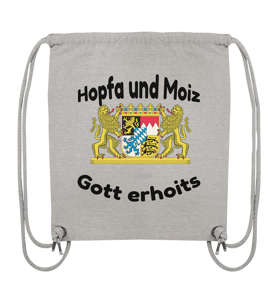 Hopfa und Moiz Gott erhoits  - Organic Gym-Bag