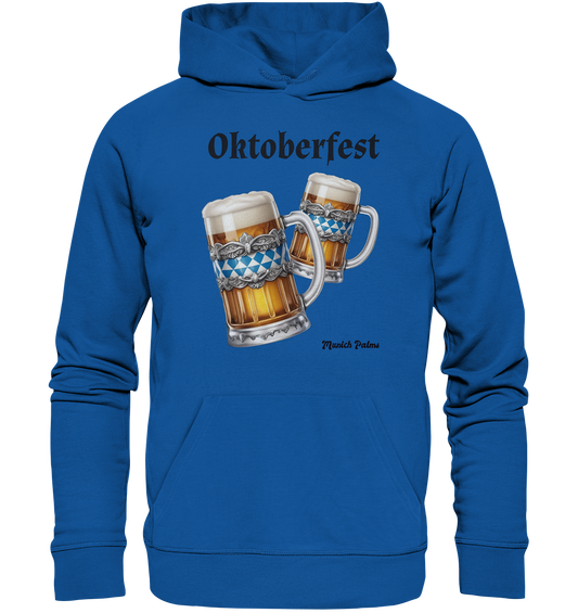 Oktoberfest beer mugs with Bavarian diamond design by Munich Palms - Organic Hoodie