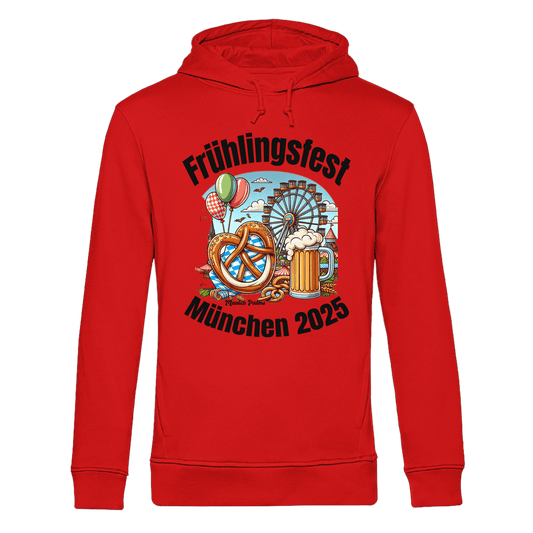 Frühlingsfest München 2025: Munich Palms Design - Organic Hoodie B&C - Online Kaufhaus München