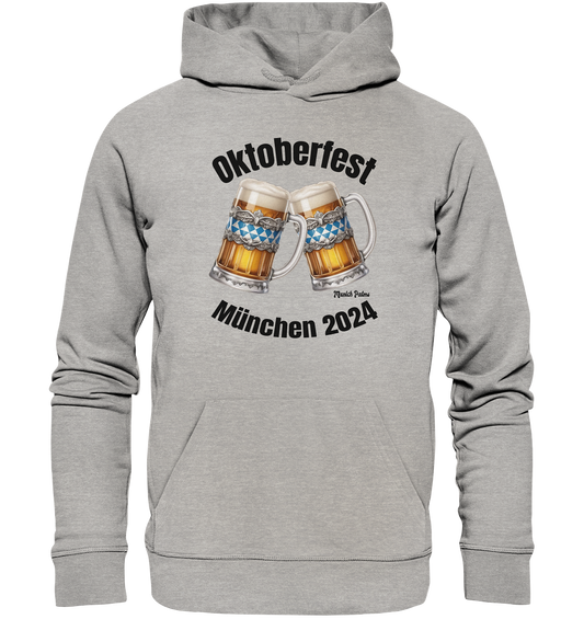 Maßkrüge Oktoberfest München 2024 lizensiert DDesign Munich Palms  - Organic Hoodie