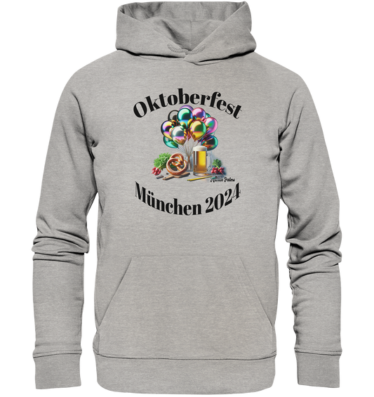 Luftballons Maßkrüge ,Brezn, Radi - Oktoberfest München 2024 - lizensiert Design Munich Palms    Kopie - Organic Hoodie