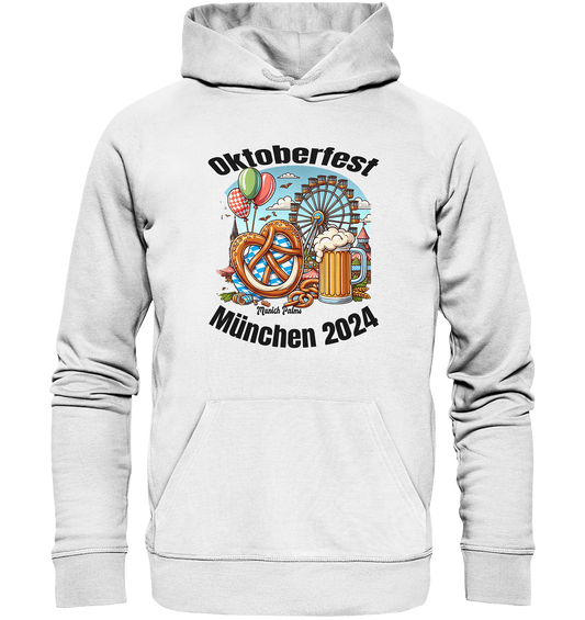 Oktoberfest  München 2024 lizensiert ,  Design Munich Palms  - Organic Hoodie