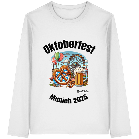 Oktoberfest Munich 2025 : Munich Palms Design - Organic Longsleeve T-Shirt