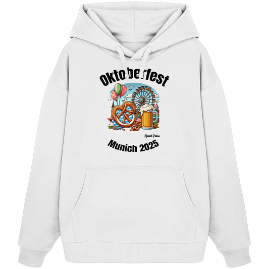 Oktoberfest Munich 2025 : Munich Palms Design - Organic Oversize Hoodie