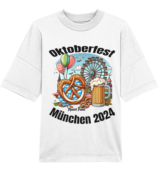 Oktoberfest Munich 2024 licensed, design Munich Palms - Organic Oversize Shirt