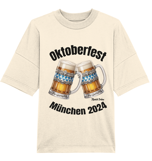 Beer mugs Oktoberfest Munich 2024 licensed DDesign Munich Palms - Organic Oversize Shirt