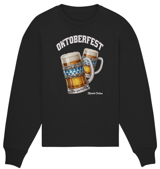 Oktoberfest Maßkrüge mit bayrisches Design by Munich Palms - Organic Oversize Sweatshirt