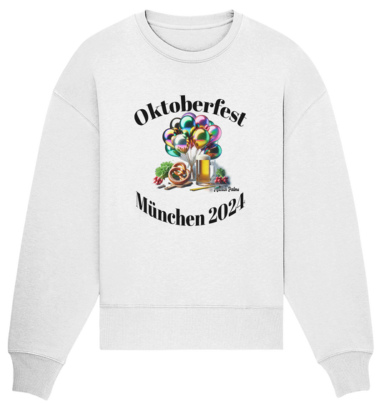 Luftballons Maßkrüge ,Brezn, Radi - Oktoberfest München 2024 - lizensiert Design Munich Palms    Kopie - Organic Oversize Sweatshirt