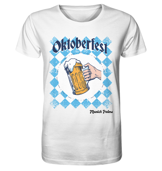 Oktoberfest beer mug in Bavarian diamond design by Munich Palms - Organic Shirt