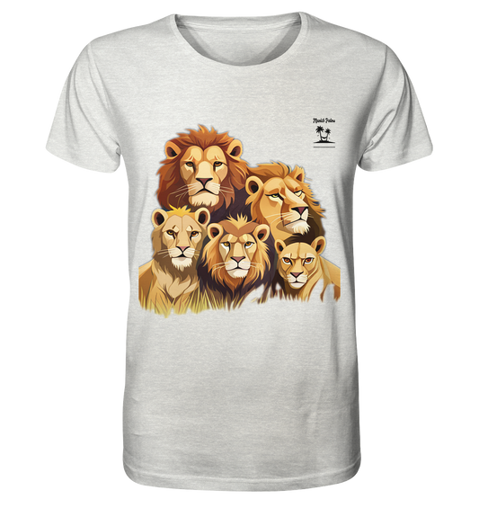 Design Munich Palms Lion Pride - Organic Shirt (mottled)