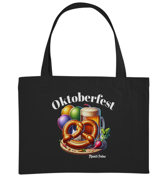 Maßkrüge ,Brezn,Radi - Oktoberfest - Wiesn lizensiert Design Munich Palms - Organic Shopping-Bag