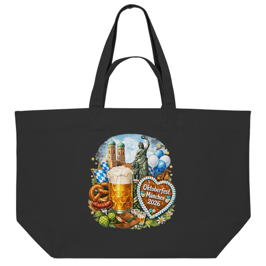 Oktoberfest 2026 Tasche "Munich Palms" | Dein stylischer Wiesn-Begleiter - Organic Shopping-Bag