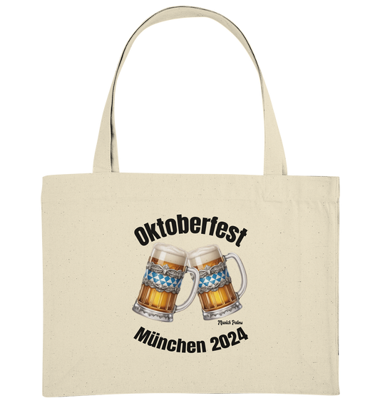 Maßkrüge Oktoberfest München 2024 lizensiert DDesign Munich Palms  - Organic Shopping-Bag