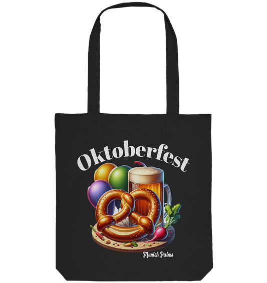 Maßkrüge ,Brezn,Radi - Oktoberfest - Wiesn lizensiert Design Munich Palms - Organic Tote-Bag