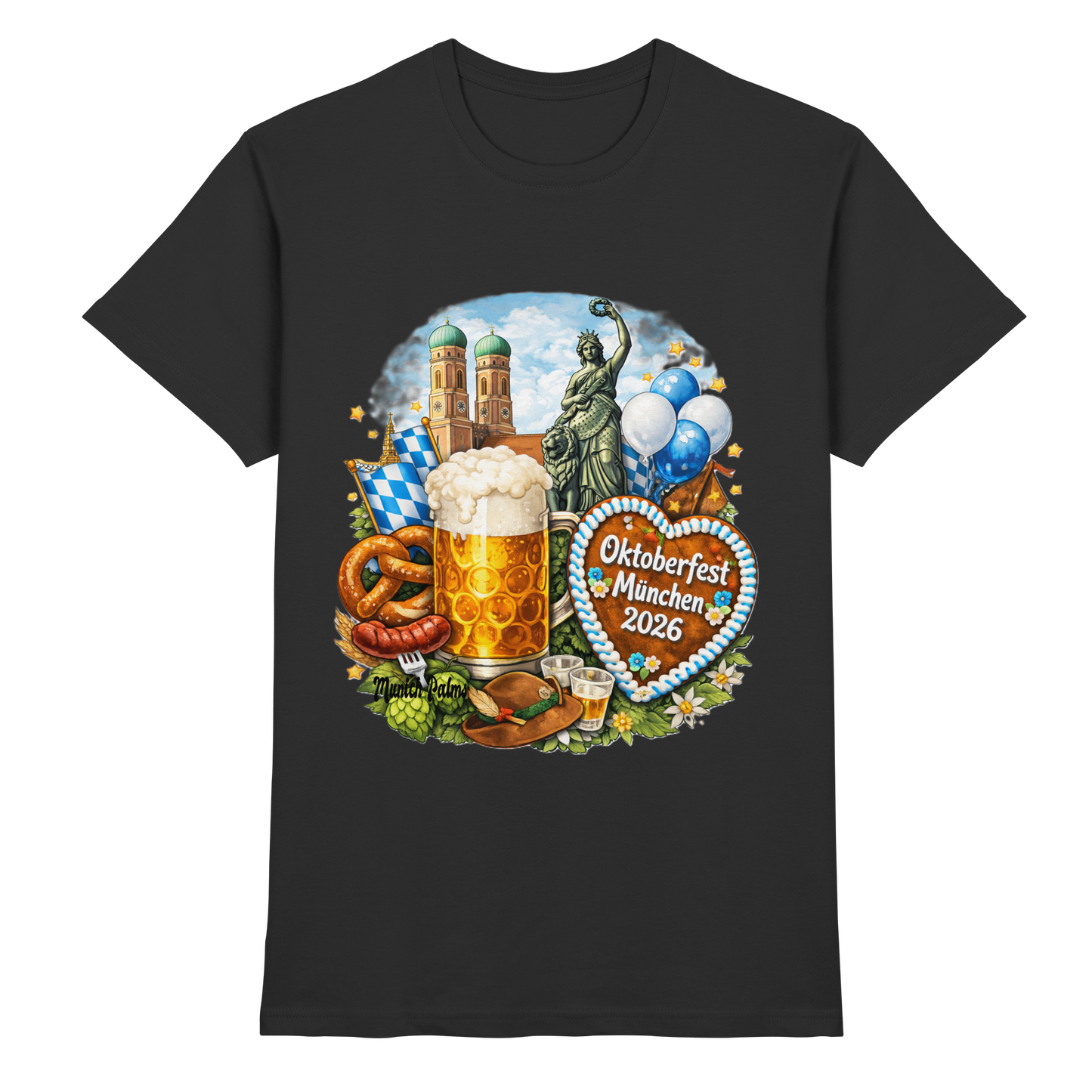 Offizielles Oktoberfest 2026 T-Shirt | Lizenziert & Designt in München - Premium Shirt