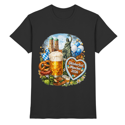Offizielles Oktoberfest 2026 T-Shirt | Lizenziert & Designt in München - Premium Shirt