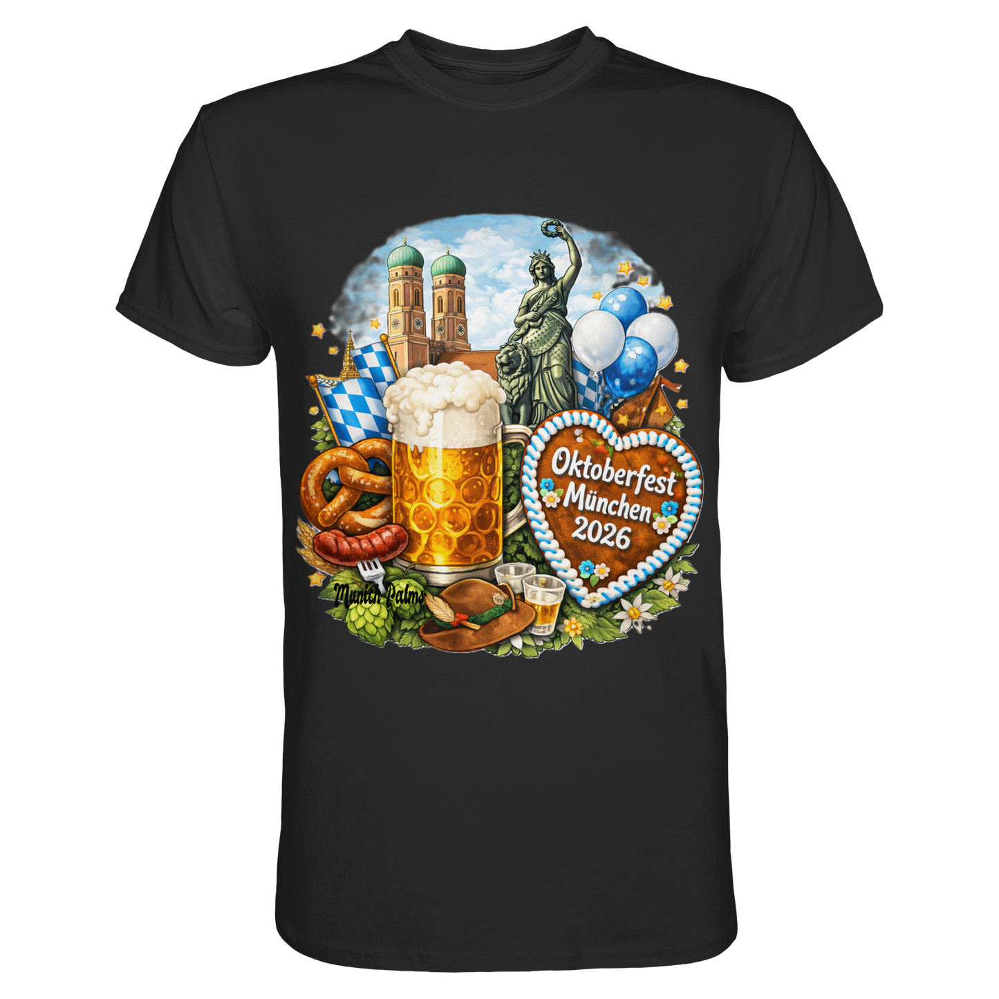 Offizielles Oktoberfest 2026 T-Shirt | Lizenziert & Designt in München - Premium Shirt