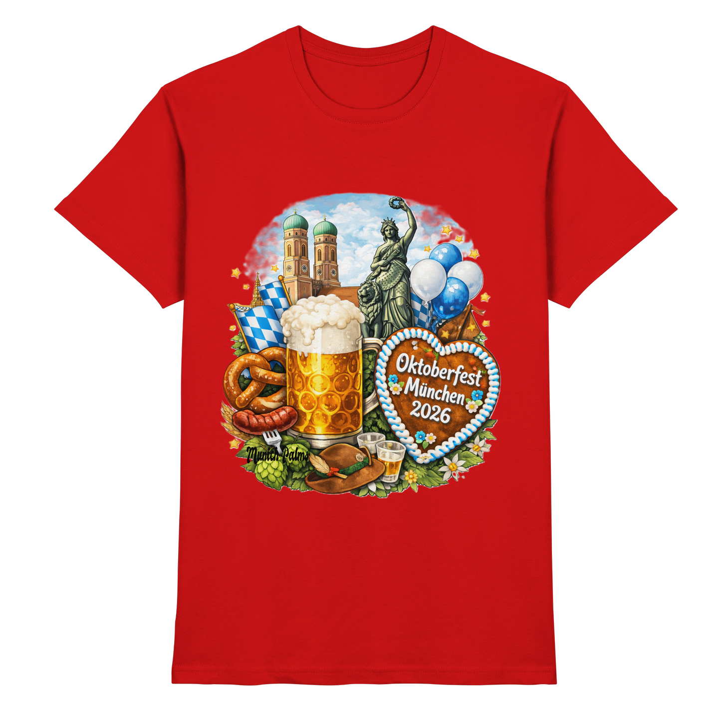 Offizielles Oktoberfest 2026 T-Shirt | Lizenziert & Designt in München - Premium Shirt