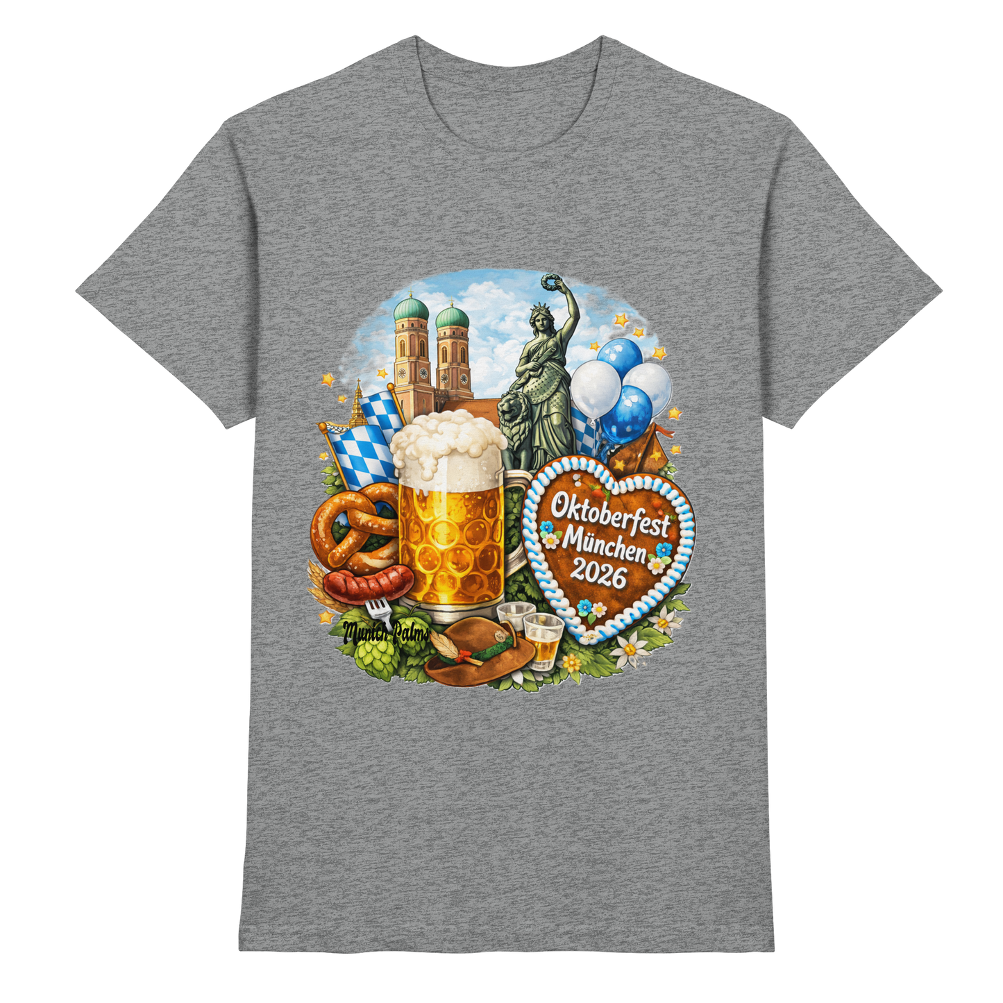 Offizielles Oktoberfest 2026 T-Shirt | Lizenziert & Designt in München - Premium Shirt