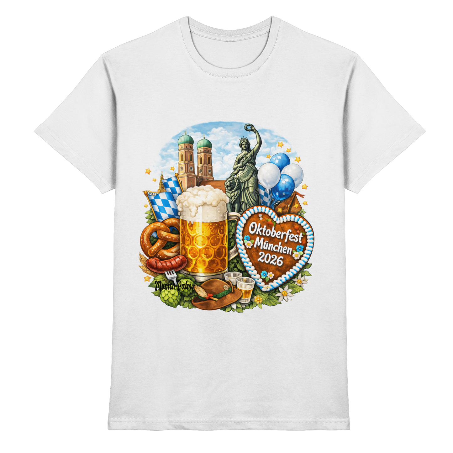Offizielles Oktoberfest 2026 T-Shirt | Lizenziert & Designt in München - Premium Shirt
