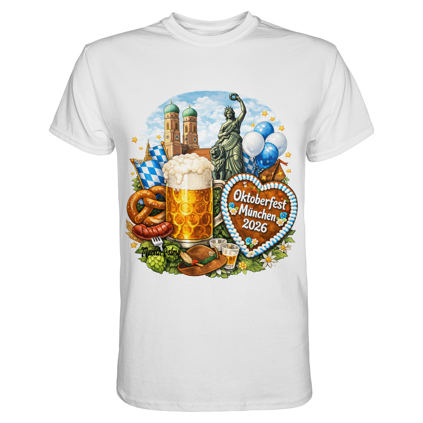 Offizielles Oktoberfest 2026 T-Shirt | Lizenziert & Designt in München - Premium Shirt