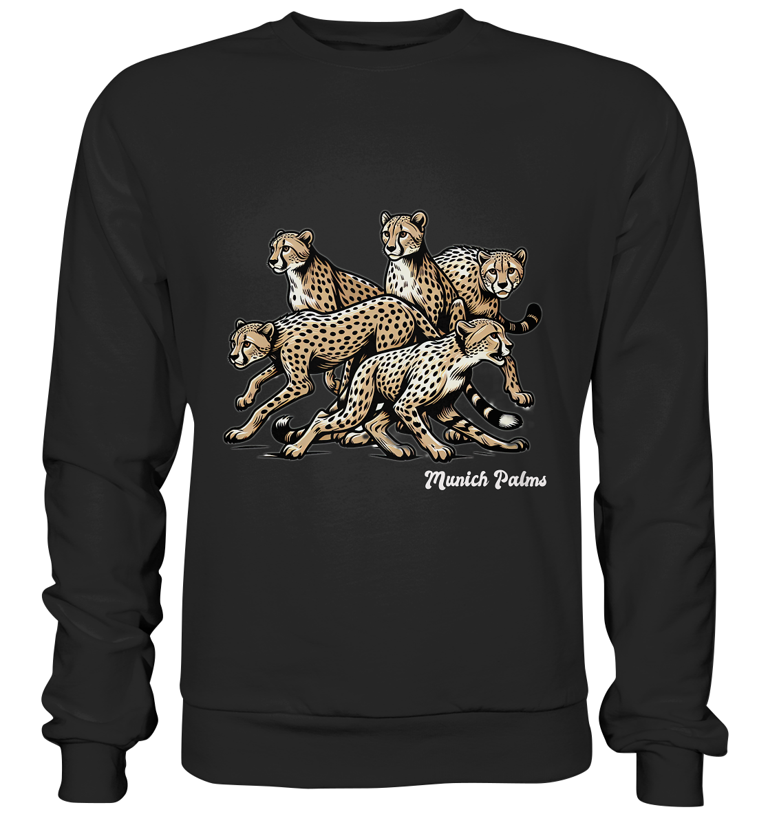 Geparden Rudel   Design by Munich Palms  - Premium Sweatshirt