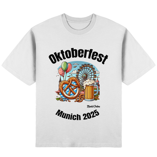 Oktoberfest Munich 2025 : Munich Palms Design - Streetwear Oversized T-Shirt