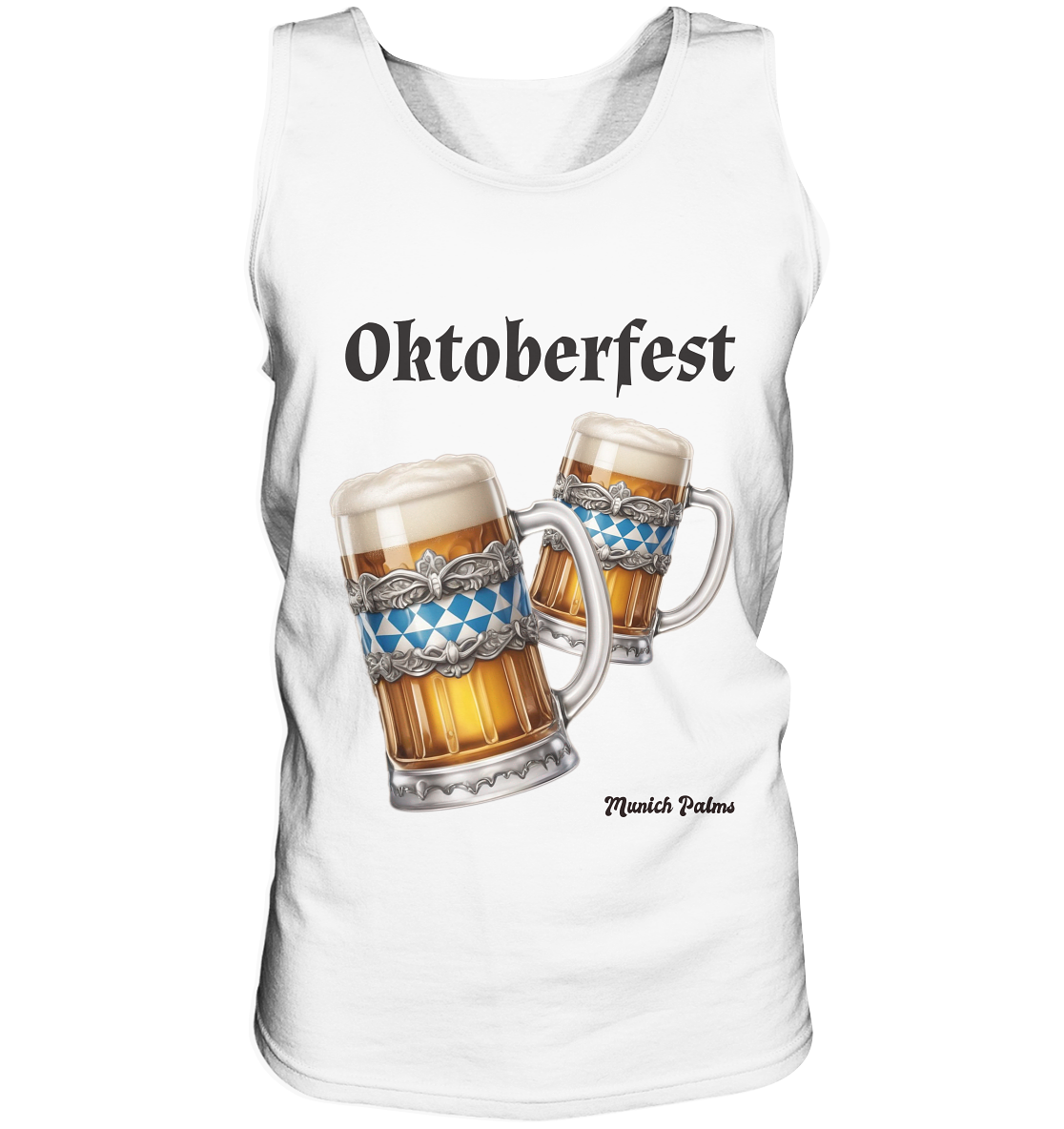 Oktoberfest Maßkrüge mit  bayrischer Raute Design by Munich Palms - Tank-Top