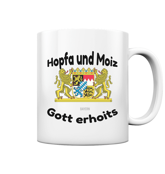 Hopfa and Moiz God erhoits - cup glossy